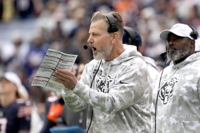 Bears coaching staff discussing games
