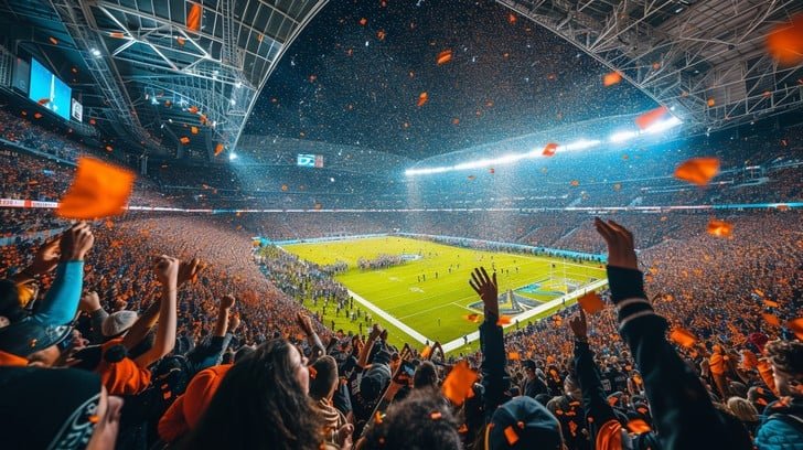 Stadiums will be packed with cheering fans, smoke bombs and colourful banners.