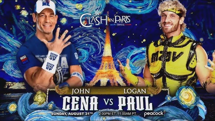 Twitter/X Screenshots of fans debating Cena vs. Logan Paul.